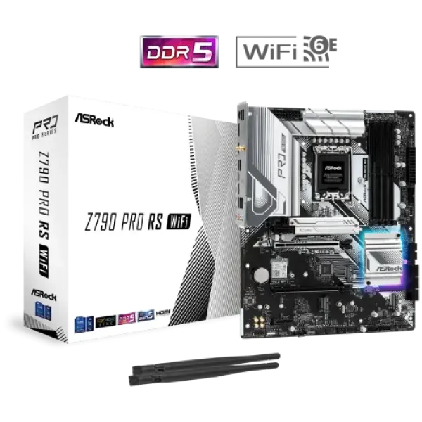ASRock Z790 Pro RS WiFi 14th, 13th and 12th Gen DDR5 ATX Motherboard